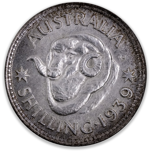 1939 Australian Shilling Uncirculated