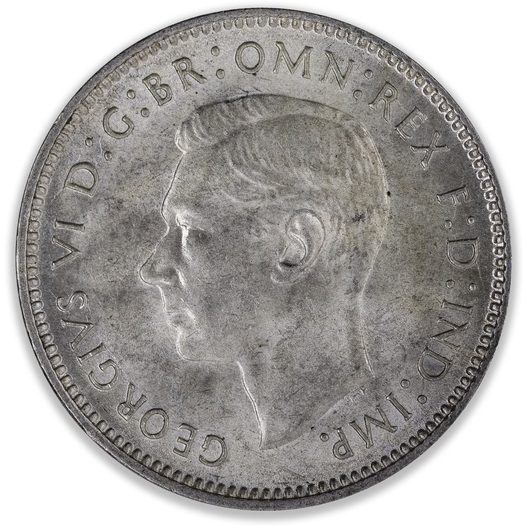 1943D Australian Sixpence Uncirculated