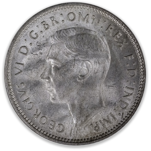 1944S Australian Sixpence Choice Uncirculated