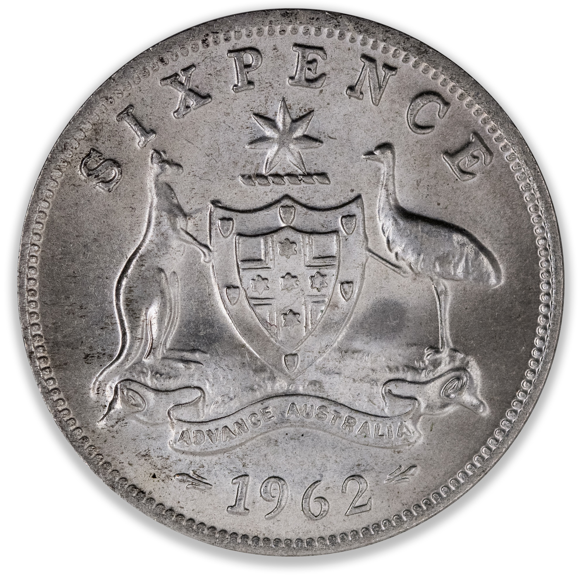 1962 Australian Sixpence Choice Uncirculated