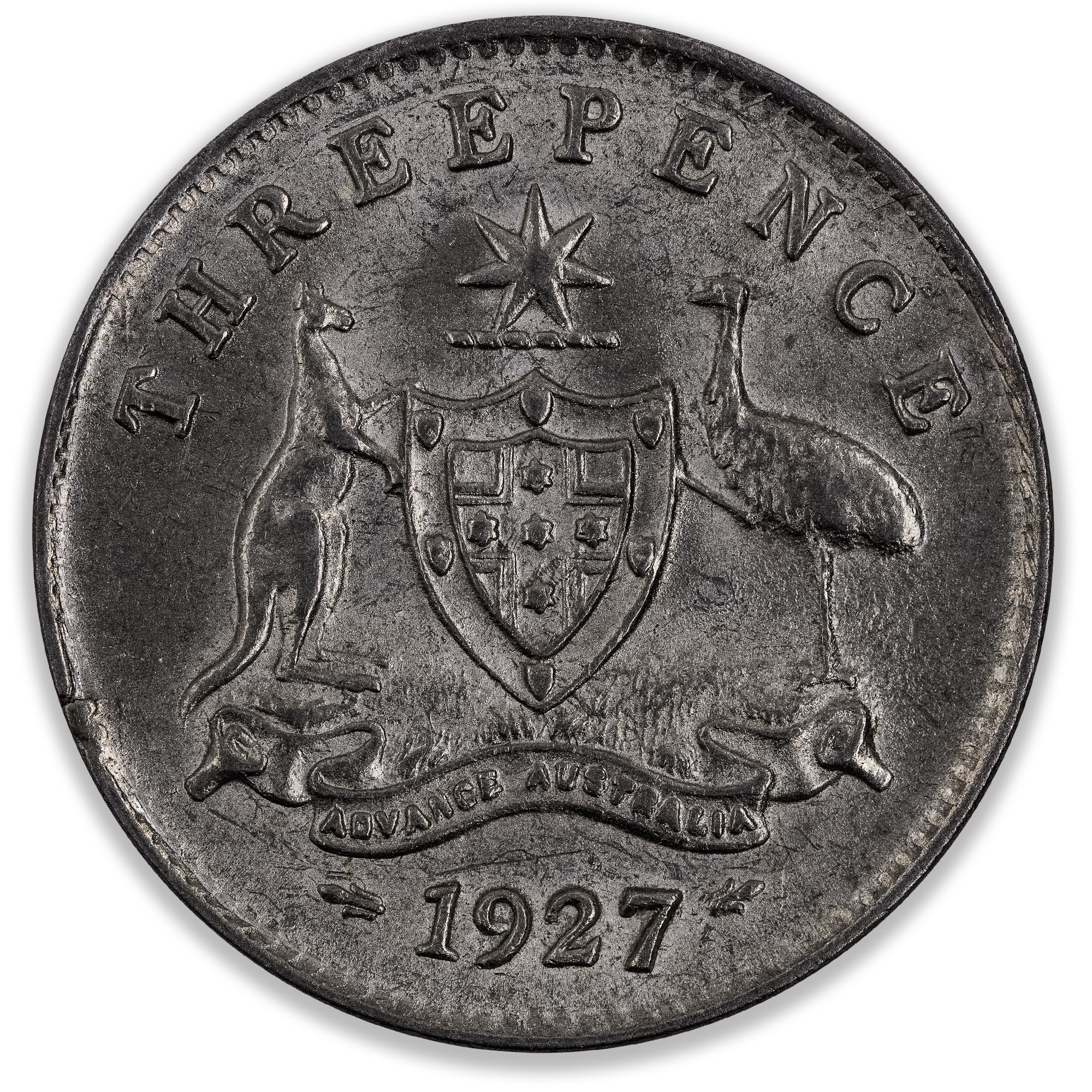 1927 Australian Threepence Extra Fine