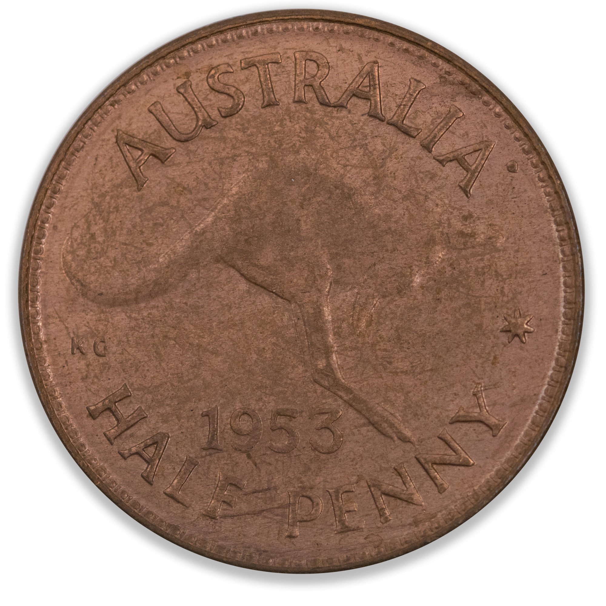 1953 Australian Half Penny Uncirculated