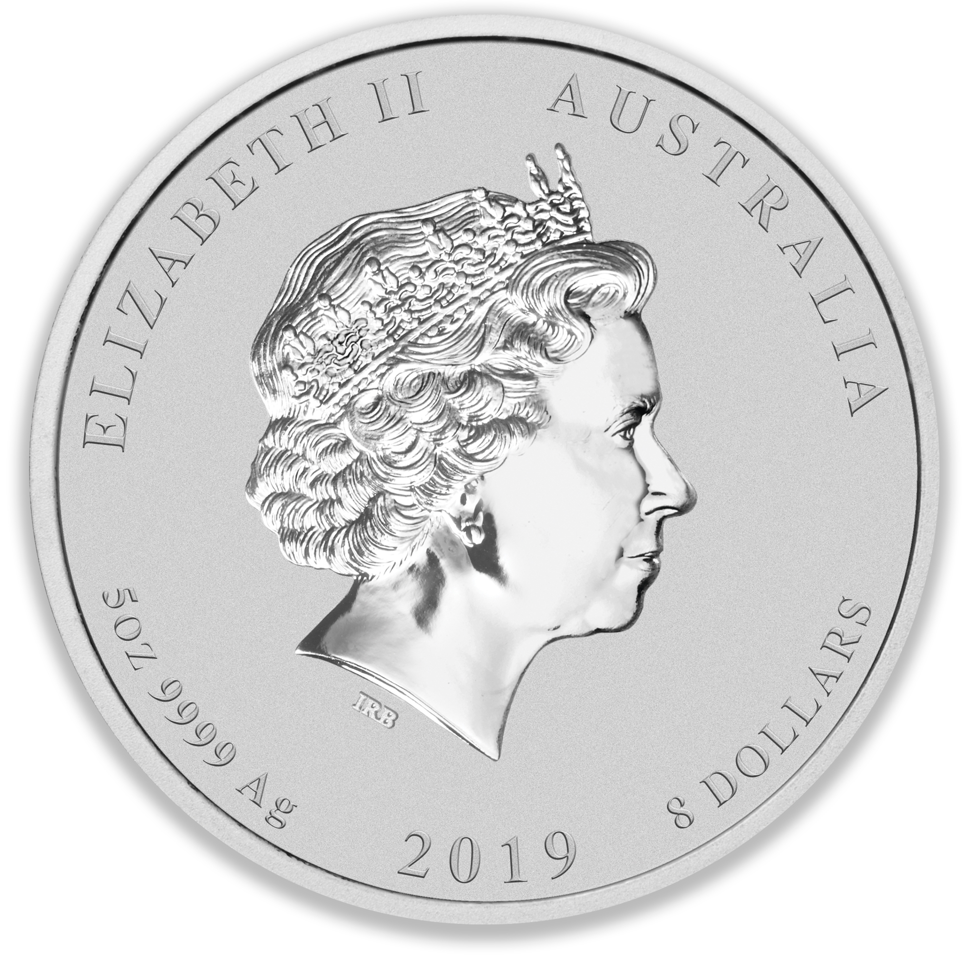 2019 5oz Perth Mint Silver Lunar Pig Coin