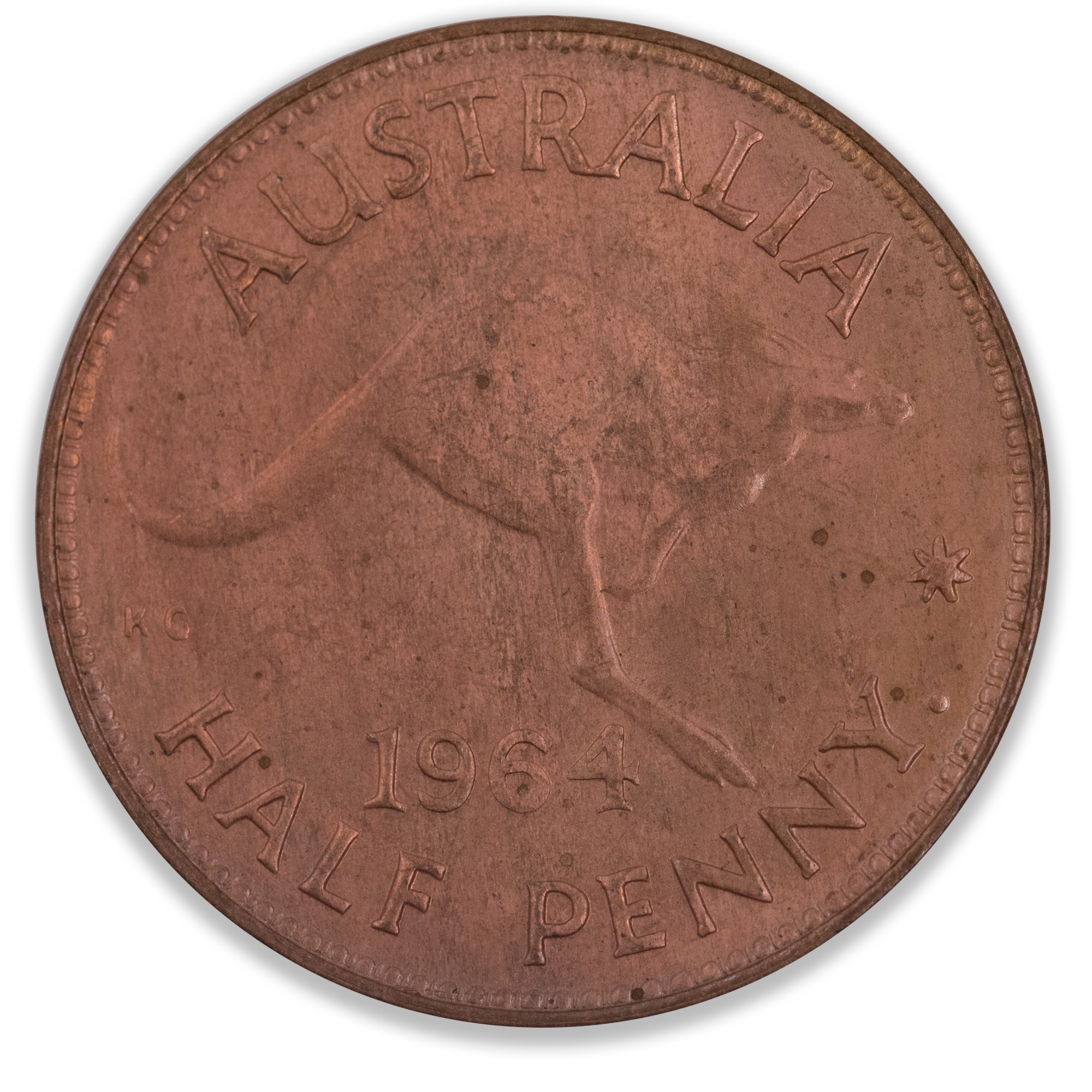 1964 Australian Half Penny Brilliant Uncirculated