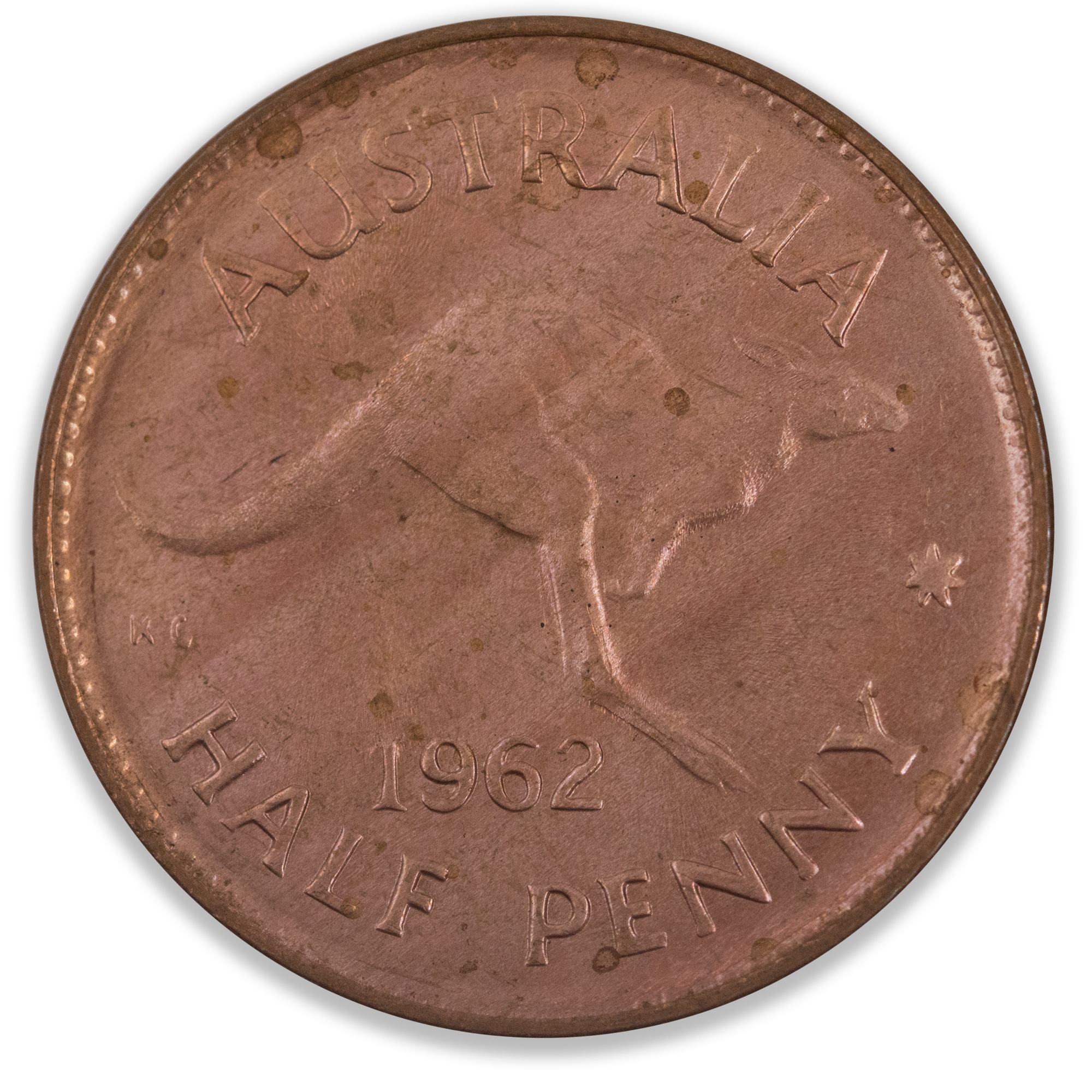 1962 Australian Half Penny Uncirculated/Chc Uncirculated