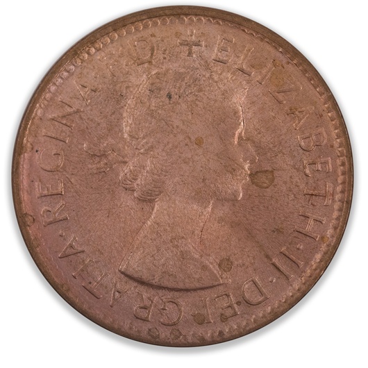 1962 Australian Half Penny Uncirculated/Chc Uncirculated