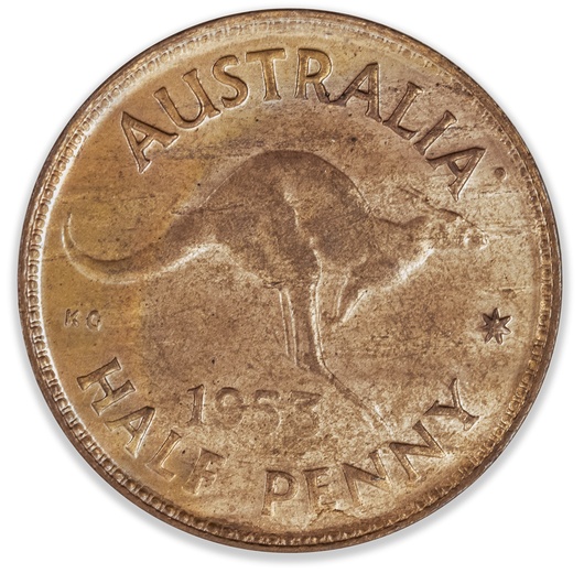 1953 Australian Half Penny Choice Uncirculated