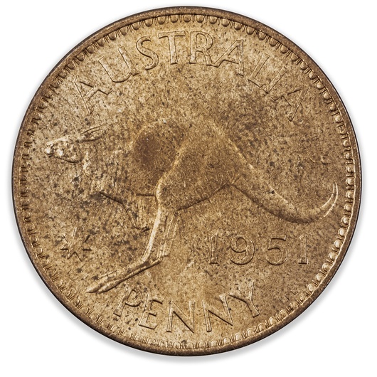 1951PL Australian Penny Uncirculated