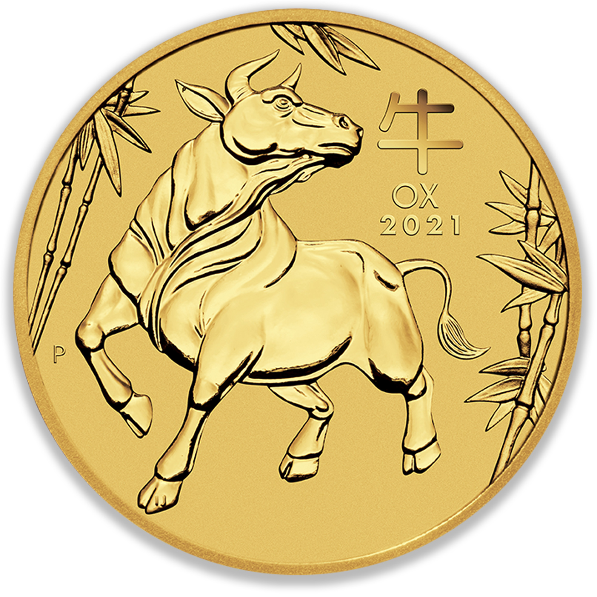 2021 1oz Perth Mint Gold Lunar Ox Coin Series 3