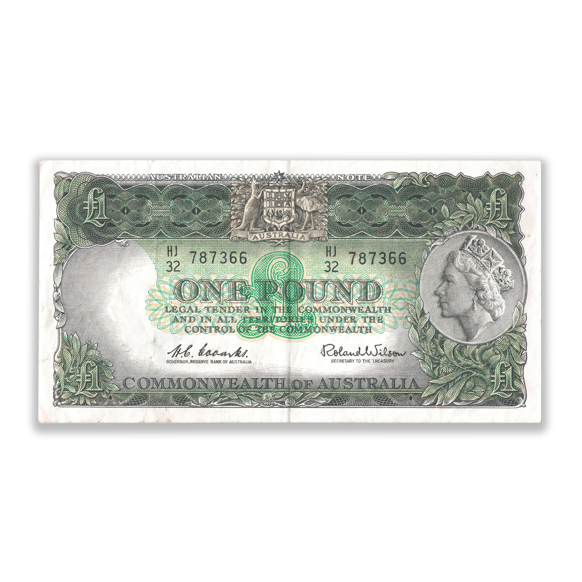 R34b 1961 One Pound Banknote Very Fine