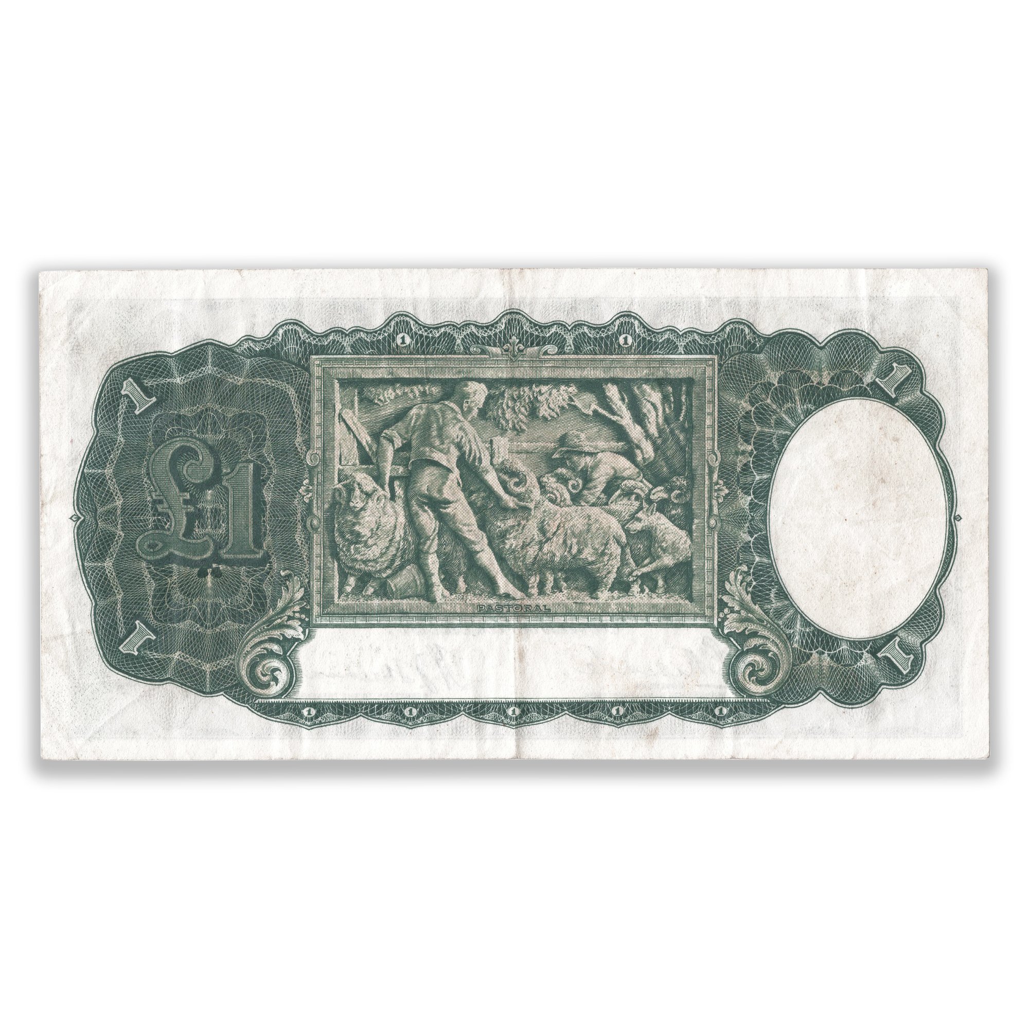 R28 1933 One Pound Banknote Good Very Fine