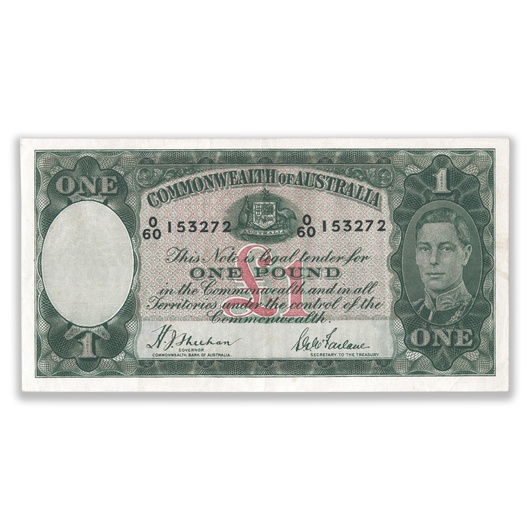 R29 1938 One Pound Banknote Extra Fine
