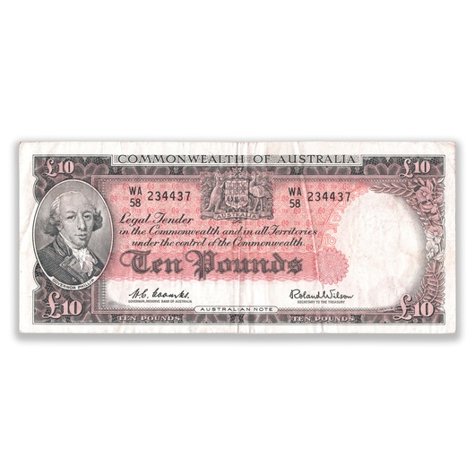 R63 1960 Ten Pound Banknote Very Fine