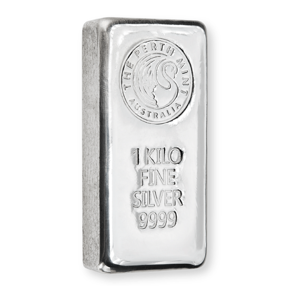 1kg Perth Mint Silver Cast Bar
