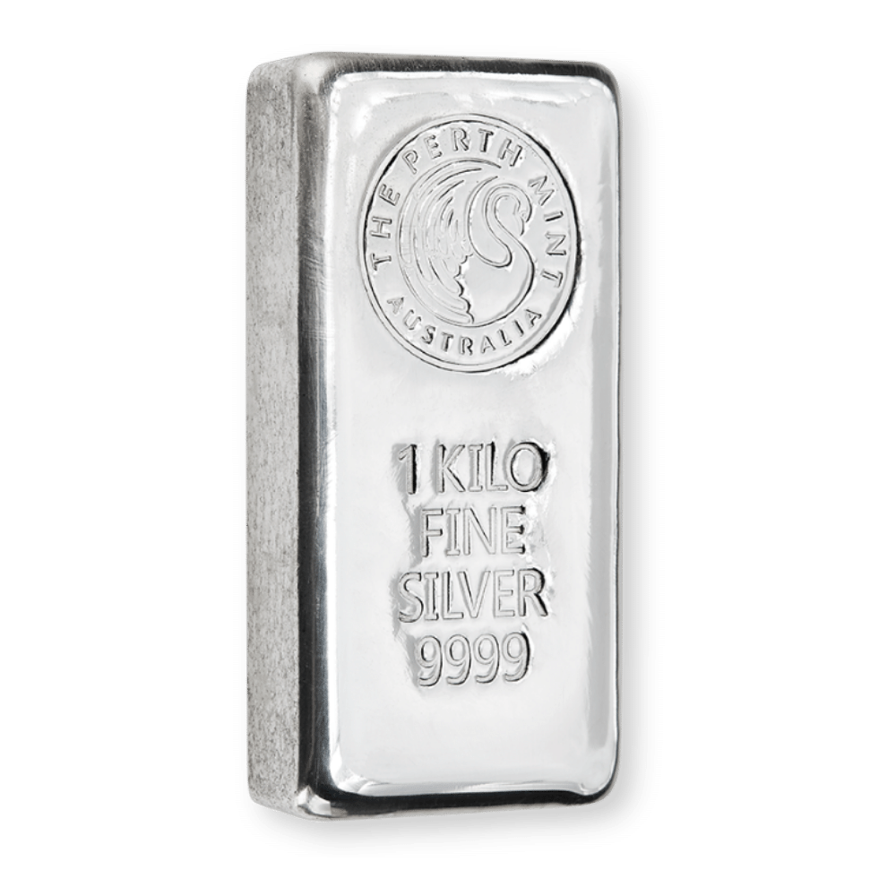 1Kg Perth Mint Silver Cast Bar