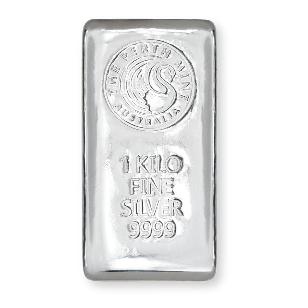 1Kg Perth Mint Silver Cast Bar