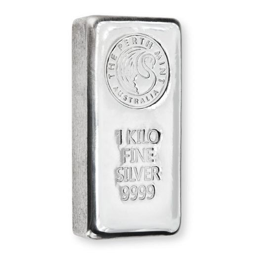 1kg Perth Mint Silver Cast Bar