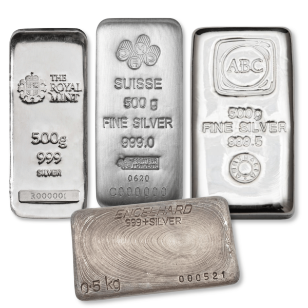 500g Silver Cast Bar (Secondary) 500g Silver Cast Bar (Secondary)