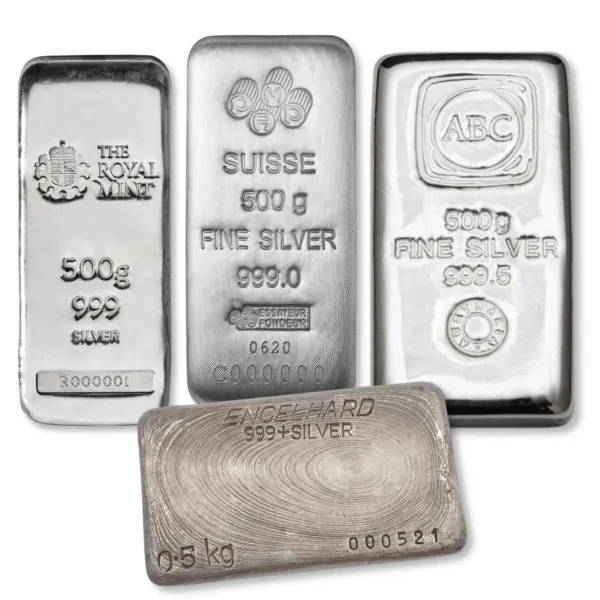 100199 - Main 500g Silver Cast Bar (Secondary) 500g Silver Cast Bar (Secondary)