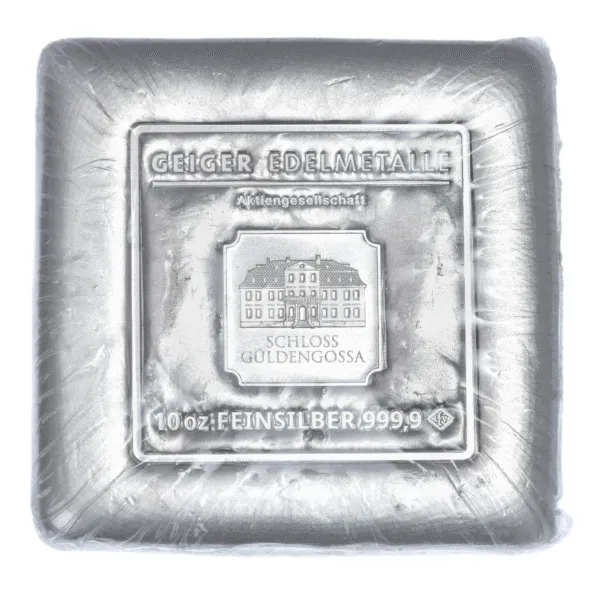 100742 - Geiger 10oz Silver Bar (Secondary) 10oz Silver Bar (Secondary)
