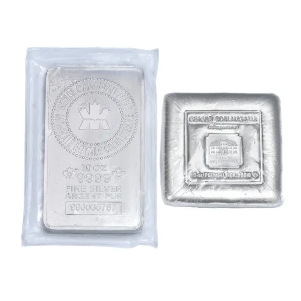 100742 - RCM + Geiger 10oz Silver Bar (Secondary) 10oz Silver Bar (Secondary)