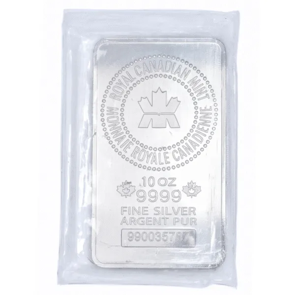 100742 - Royal Canadian Mint 10oz Silver Bar (Secondary) 10oz Silver Bar (Secondary)