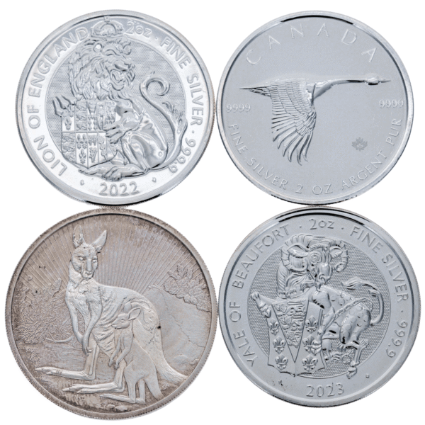 2oz World Silver Bullion Coin Random 2oz World Silver Bullion Coin Random