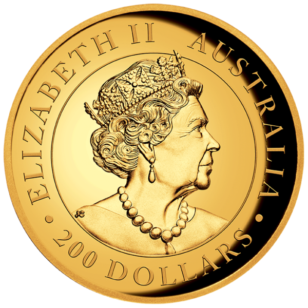 2oz Perth Mint Gold Kangaroo Coin (Random Years) gold kangaroo