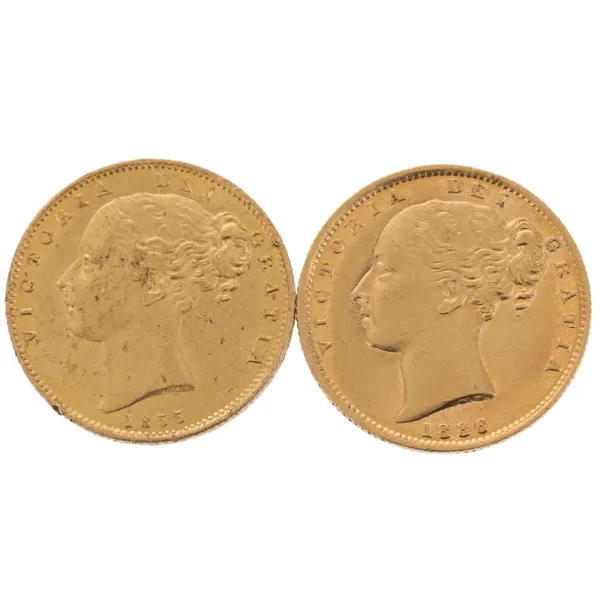 100048 - OBV *Gold Sovereign - Shield Reverse average grade Gold Sovereign - Shield Reverse average grade