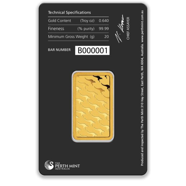 20g Perth Mint Gold Minted Bar 20g Perth Mint Gold Minted Bar