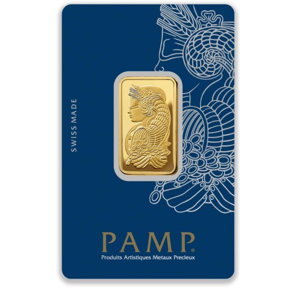 20g PAMP Lady Fortuna Gold Minted Bar lady fortuna