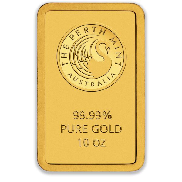 10oz Perth Mint Gold Minted Bar 10oz Perth Mint Gold Minted Bar