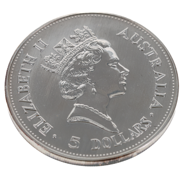 100090 - Better Condition (2) 1990 1oz Perth Mint Silver Kookaburra Coin 1990 1oz Perth Mint Silver Kookaburra Coin