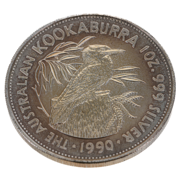 100090 - Worse Condition 1990 1oz Perth Mint Silver Kookaburra Coin 1990 1oz Perth Mint Silver Kookaburra Coin