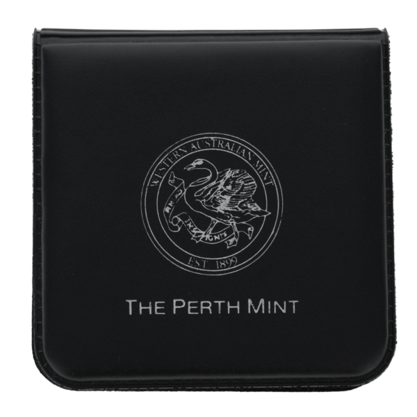 100099 - Closed Case 1990 1oz Perth Mint Silver Kookaburra Coin 1990 1oz Perth Mint Silver Kookaburra Coin