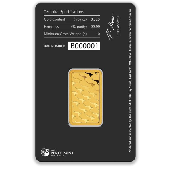10g Perth Mint Gold Minted Bar 10g Perth Mint Gold Minted Bar