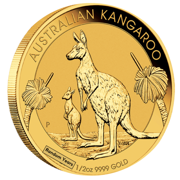 1/2oz Perth Mint Gold Kangaroo Coin (Random Years) 1/2oz Perth Mint Gold Kangaroo Coin