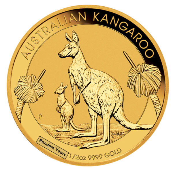 1/2oz Perth Mint Gold Kangaroo Coin (Random Years)