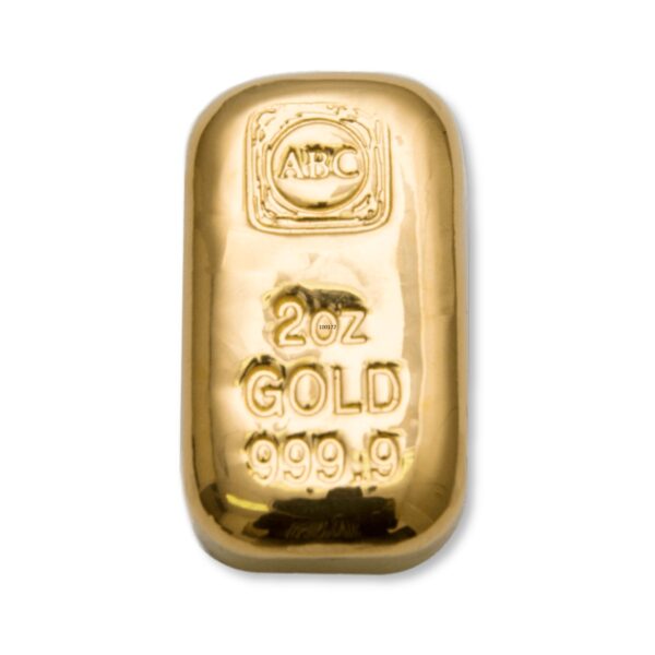 2oz ABC Gold Cast Bar 2oz ABC Gold Cast Bar