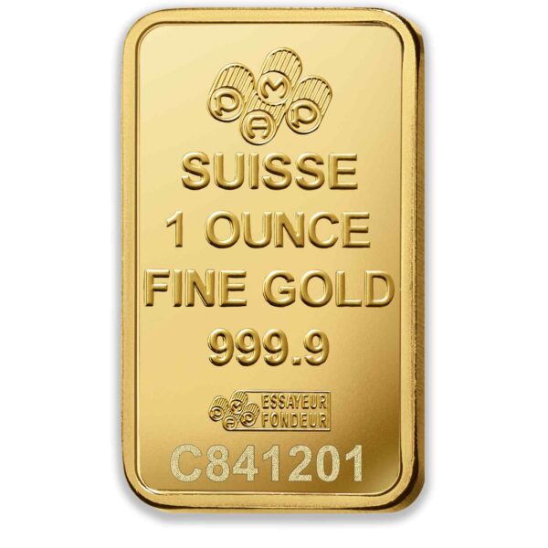 1oz PAMP Lady Fortuna Gold Minted Bar lady fortuna