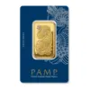 100195 - Packaging Reverse 1oz PAMP Lady Fortuna Gold Minted Bar lady fortuna