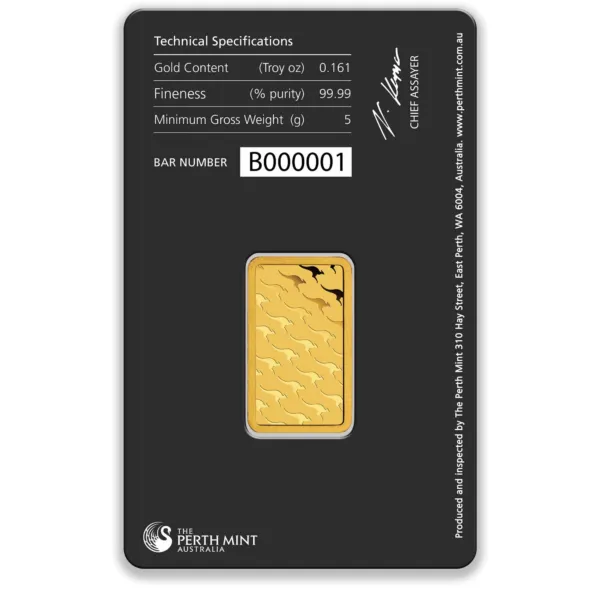 100202-Packing-back 5g Perth Mint Gold Minted Bar 5g Perth Mint Gold Minted Bar