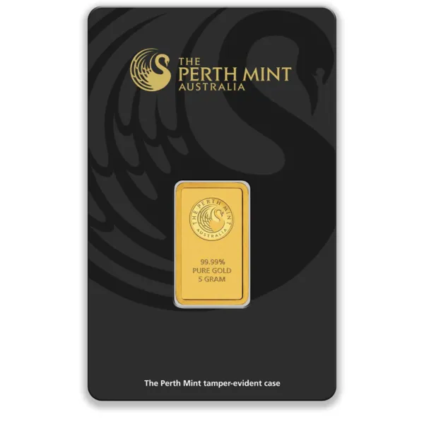 100202-Packing-front 5g Perth Mint Gold Minted Bar 5g Perth Mint Gold Minted Bar