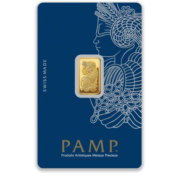 2.5g PAMP Lady Fortuna Gold Minted Bar 2.5g PAMP Lady Fortuna Gold Minted Bar