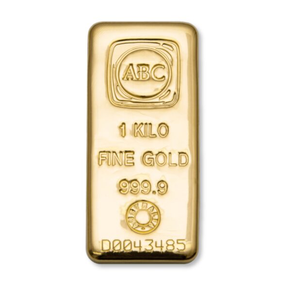1kg ABC Gold Cast Bar 1kg ABC Gold Cast Bar