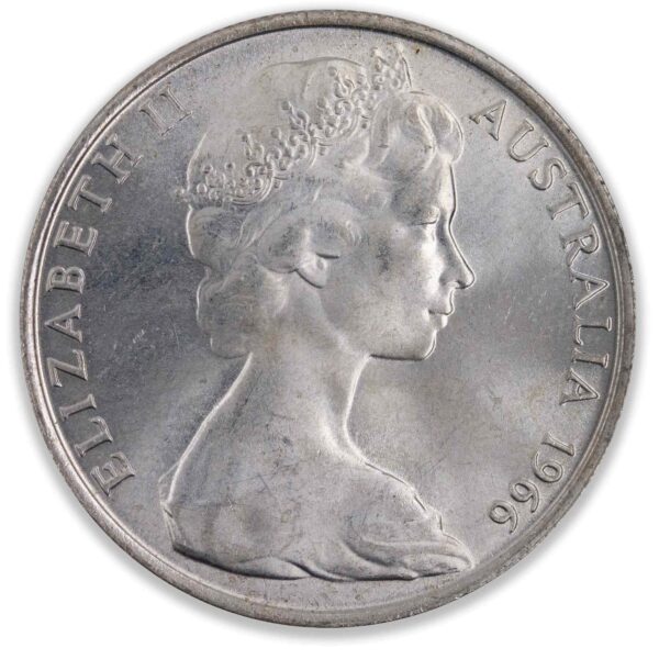 1966 Round 50 Cent Coin 1966 Round 50 Cent Coin