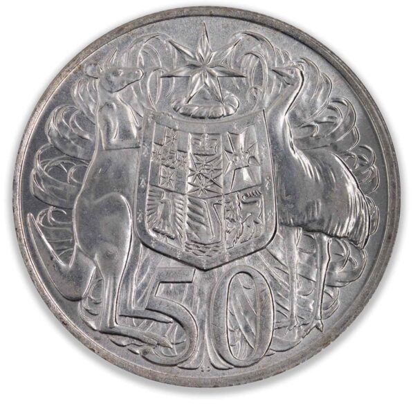 1966 Round 50 Cent Coin 1966 Round 50 Cent Coin