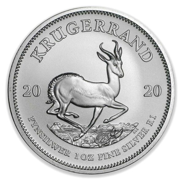1oz South African Silver Krugerrand Coin (Random Year) krugerrand