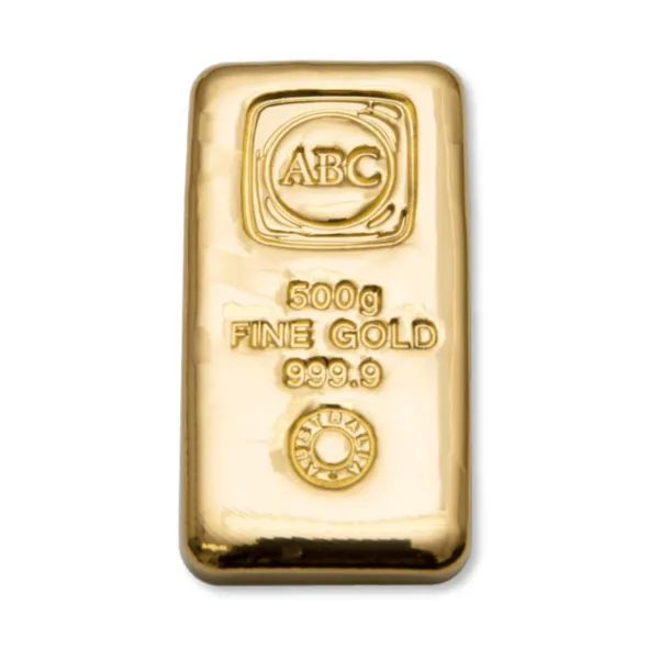 100886 - Main 500g ABC Gold Cast Bar 500g ABC Gold Cast Bar