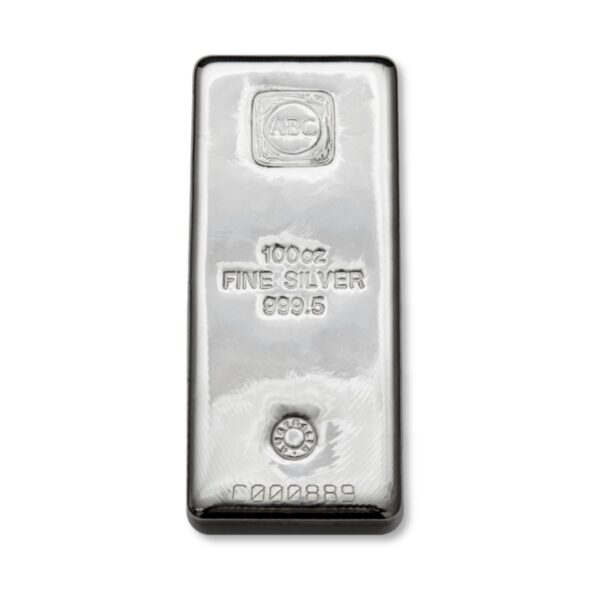 100oz ABC Silver Cast Bar 100oz ABC Silver Cast Bar